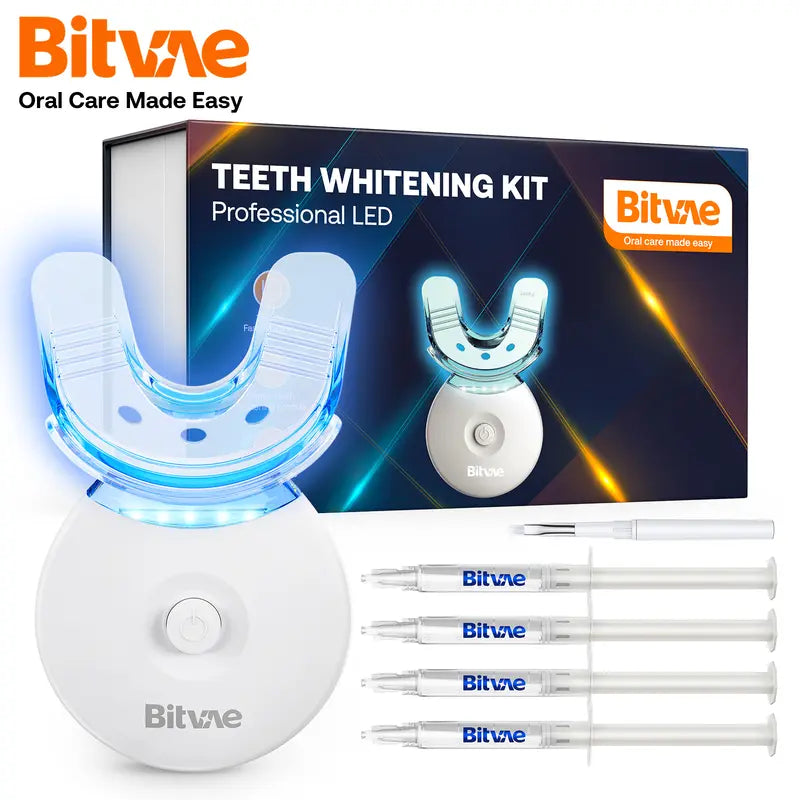 Professional title: "Bitvae Teeth Whitening Kit with LED Light and 22% Whitening Gel"