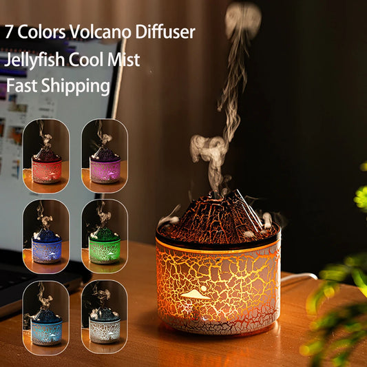 AuroraBreeze: Volcano Jellyfish Aroma Diffuser