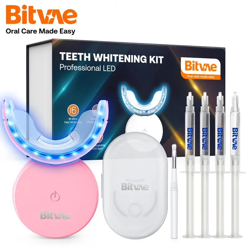 Professional title: "Bitvae Teeth Whitening Kit with LED Light and 22% Whitening Gel"